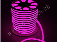 Гибкий неон 12В SMD 2835/120 (IP67) Розовый